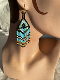Bride´s fringes, blue