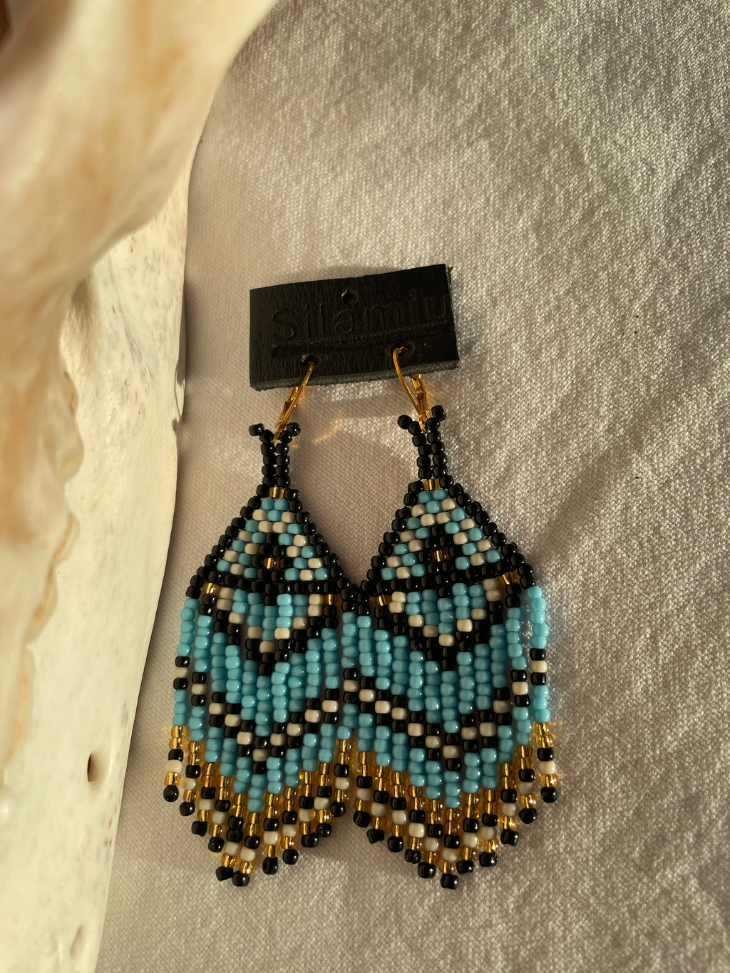 Bride´s fringes, blue