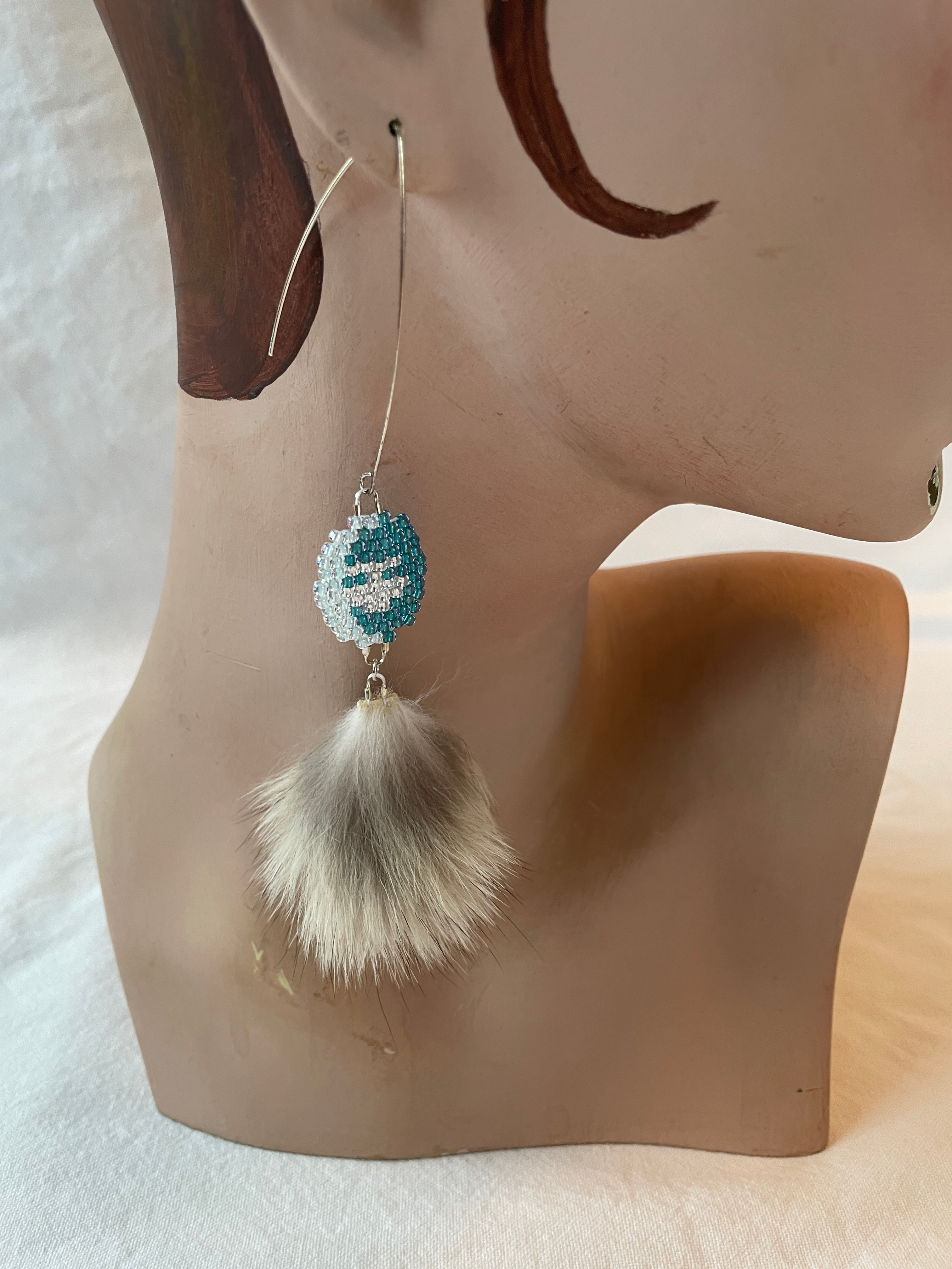 Ulo poms, blue