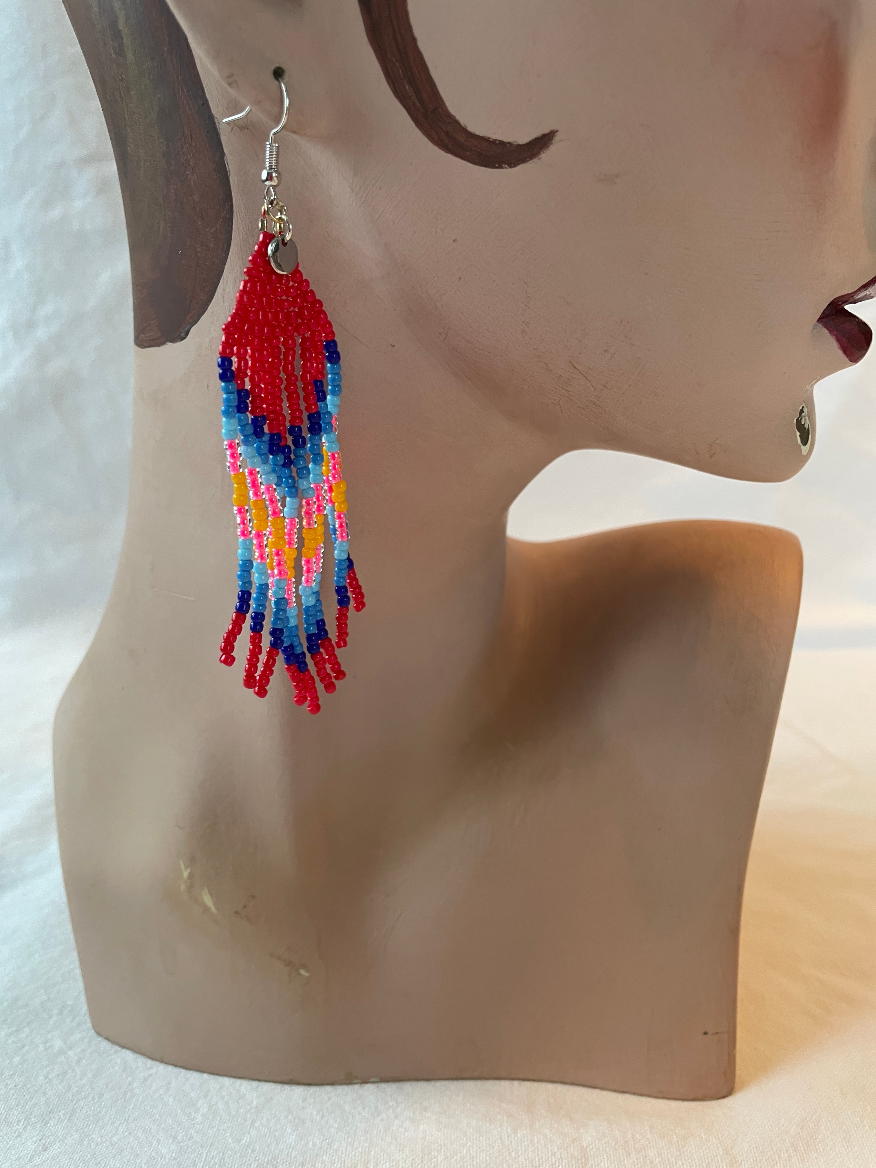 Arctic Feather Fringe, red