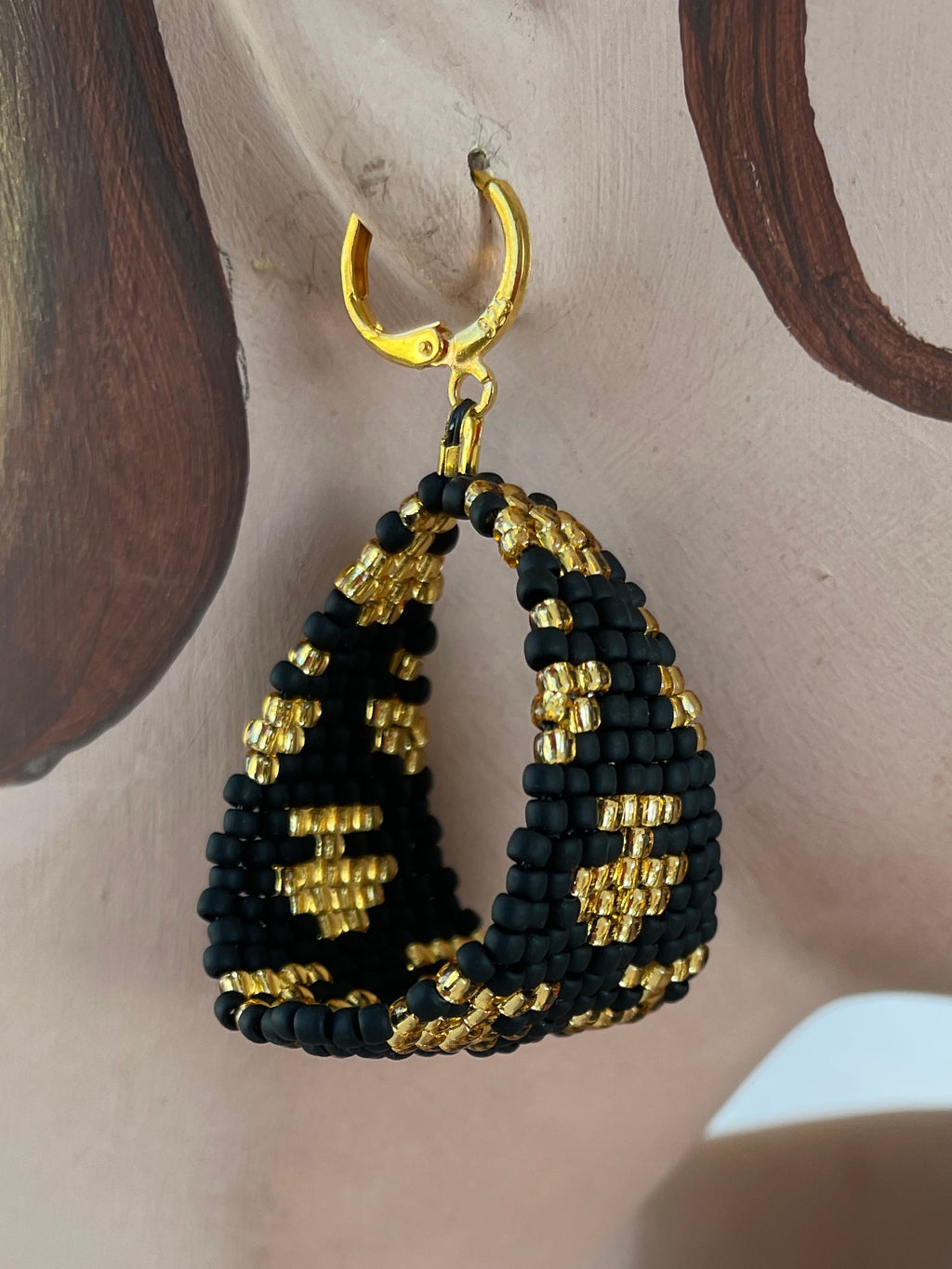 Arctic Ulo hoops, black and gold