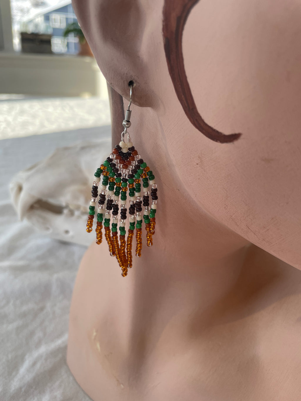 Arctic feather fringes small - green