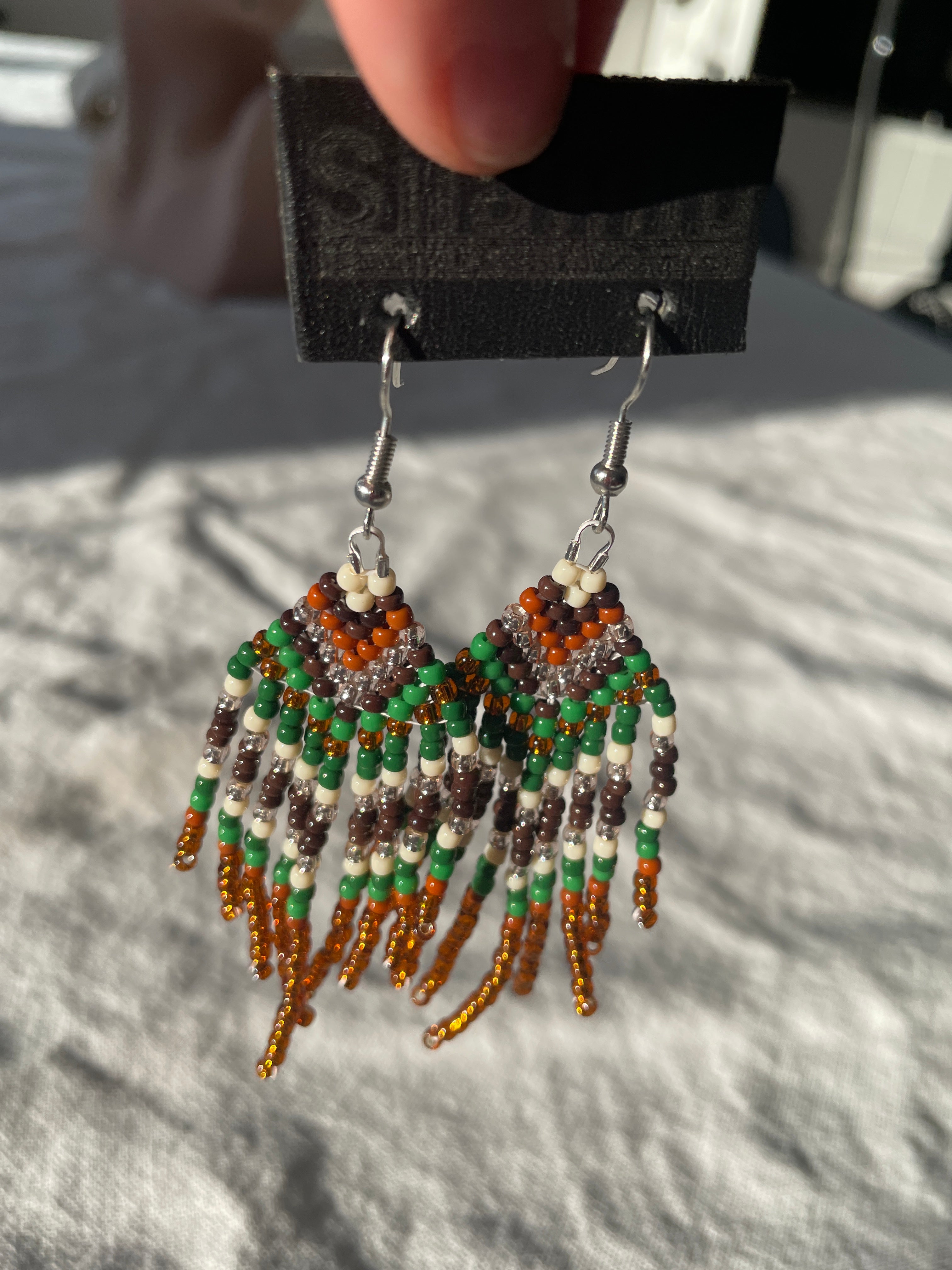 Arctic feather fringes small - green