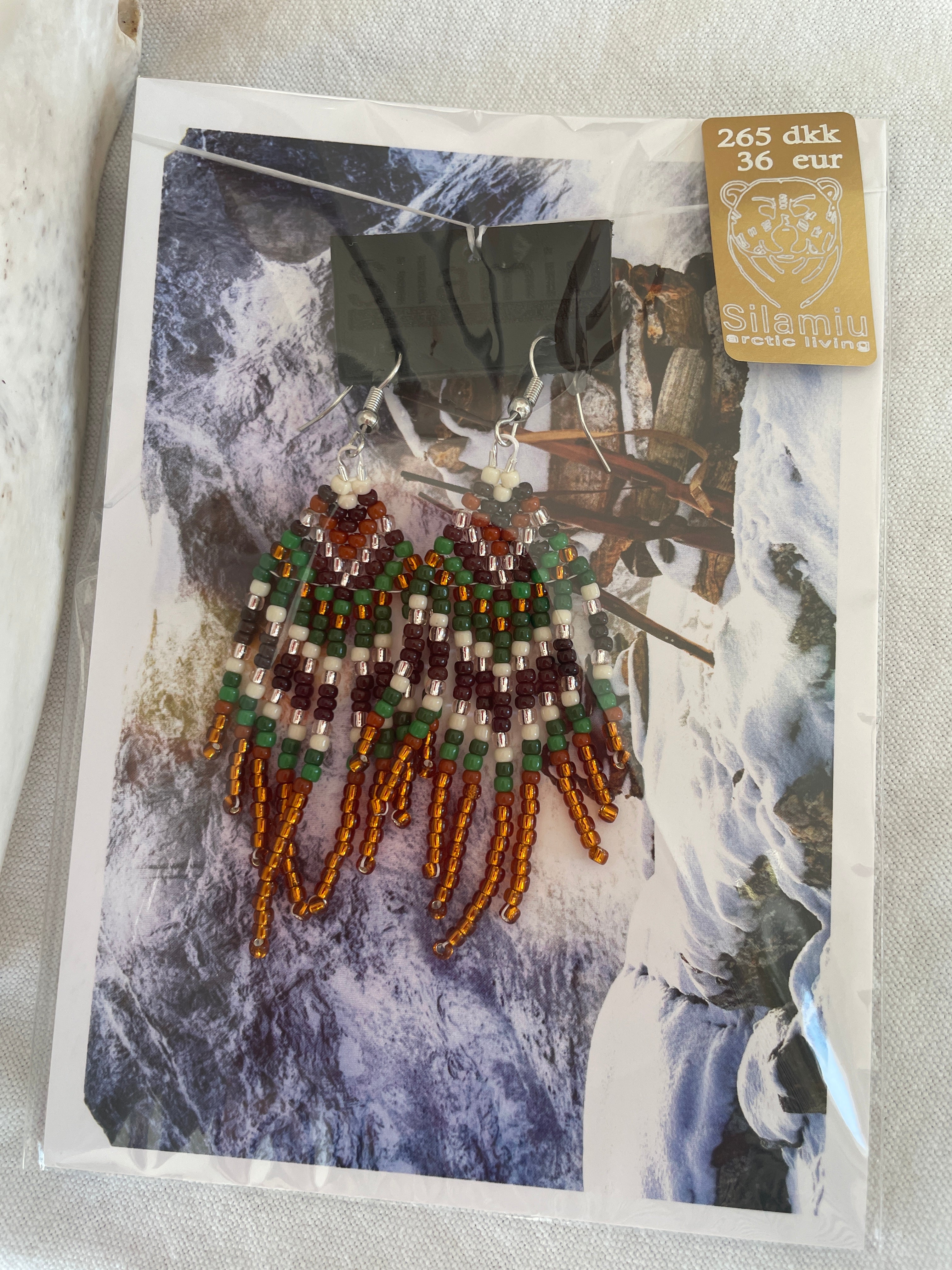 Arctic feather fringes small - green
